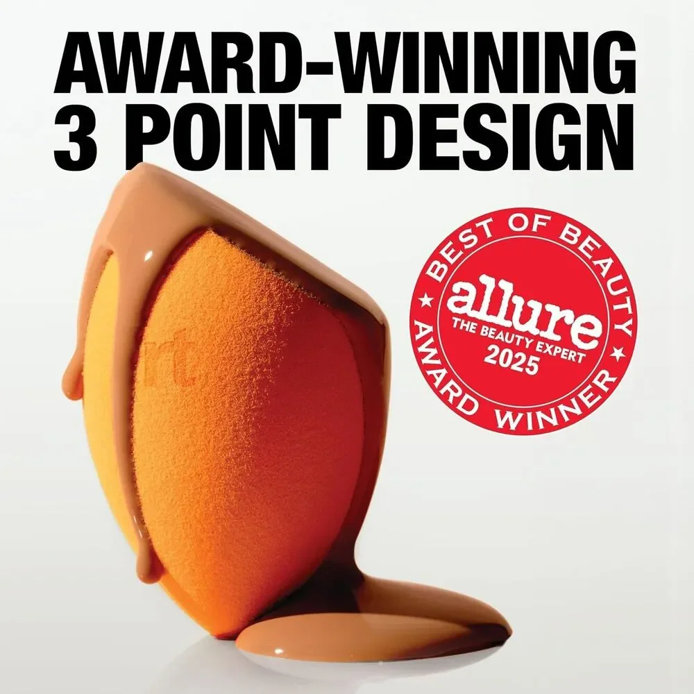 4-Pack Real Techniques Miracle Complexion Sponge Orange Makeup Blending Sponge
